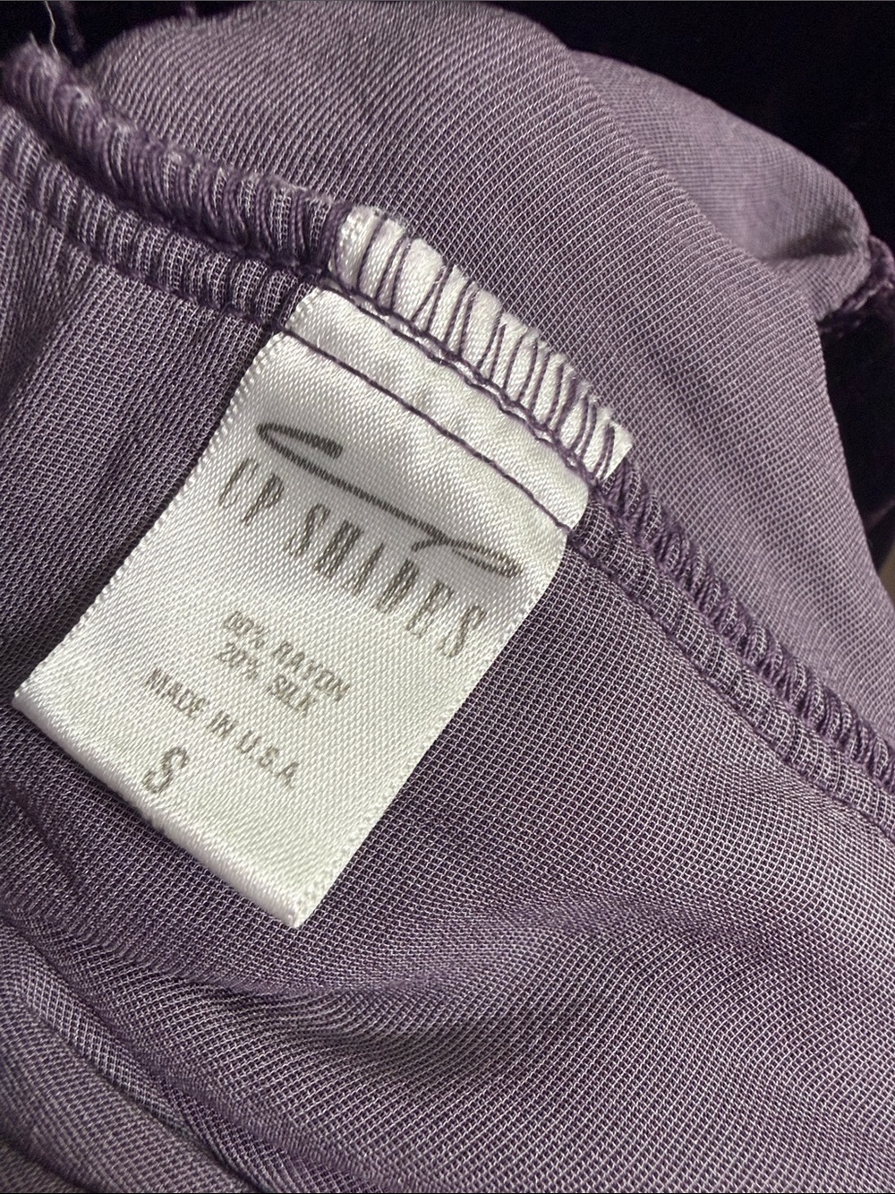 CP Shades Regina Plum Velvet Tunic Dress Top W2451 Sz S - Picture 4 of 7